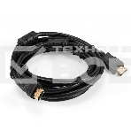 Кабель HDMI ExeGate EX-CC-HDMI-3.0F (19M/19M, 3м, v1.4b, ферритовые кольца, позолоченные контакты), фото2
