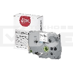 Кассета с лентой S'OK by Sakura Printing TZES241 для Brother, черный на белом, 18мм/8м, наклейка, фото 1