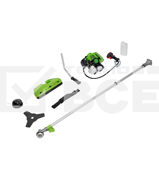 Триммер бензиновый БКС-1800, 33см3, 1,8 л.с., неразъемная штанга, состоит из 2 частей Сибртех