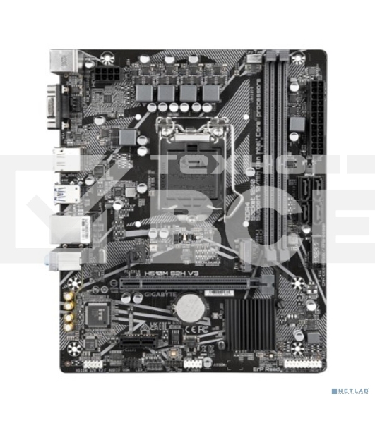 Материнская плата Gigabyte H510M S2H V3, LGA 1200, Intel H470, 2xDDR4, 4xSATA, 1xM.2, 1xPCIe 3.0 x16, 1xDP, 1xHDMI, 1xVGA, 1x 1Gb LAN, 2xUSB-A 3.2 Gen 1, 4xUSB-A 2.0, 3x 3.5 мм, 7.1, mATX