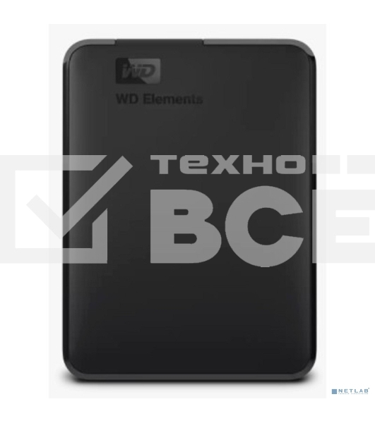 Внешний HDD 2.5' Western Digital Elements Portable, 5TB, USB 3.2 Gen 1 Type-A, 5400 rpm, черный