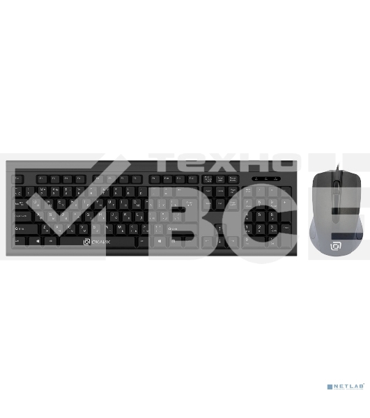Клавиатура + мышь Oklick 600M black USB