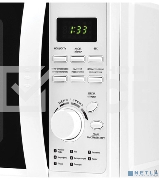 Микроволновая печь BBK 20MWS-719T/WG белый 20л 700Вт поворотный механизм, кнопки,