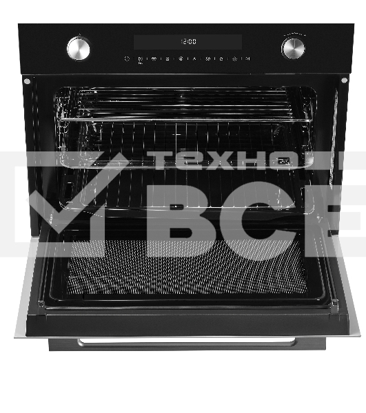 Компактный духовой шкаф с функцией СВЧ Maunfeld MCMO5015MFB