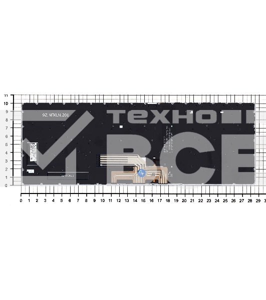 Клавиатура для ноутбука Asus Zenbook Flip 14 UX462DA серебристая с подсветкой