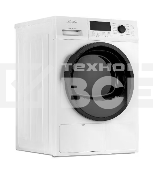 Сушильная машина MONSHER MDM 631 Blanc, High-Tech, загрузка 8 кг, 16 программ, тепловой насос, подсветка барабана, отсрочка старта, электронное управление, блокировка от детей, энергоэффективность А++, цвет белый