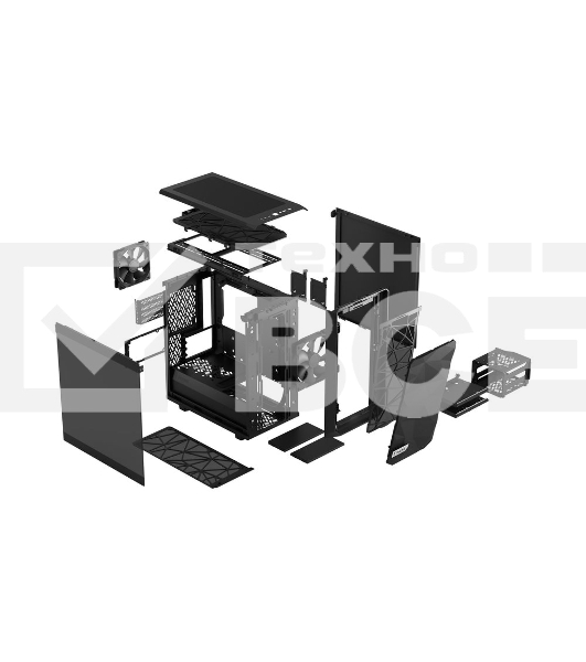 Компьютерный корпус Fractal Design Meshify 2 Mini черный TG Dark Tint/FD-C-MES2M-01