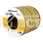 Уплотнитель самоклеящийся, черный, D-профиль 9х7,5мм, для зазоров 3-5мм, бухта 100м PROconnect, фото 1