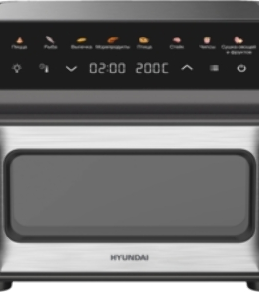 Аэрогриль Hyundai HYF-9089 черный, 2400 Вт, 11 л, сенсор, 9 программ