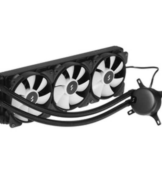 Система жидкостного охлаждения для ПК/Water Cooling System Fractal Design Lumen S36 V2 RGB (200W, 360mm, Black, ARGB/Fans: 3x120mm, 56CFM, 33.2dBA, 2000RPM/Pump height 67mm, 22dBA, 4000RPM, Rad thickness 27mm/S: 1851, 1700, 1200, 115X, 2011, 2066, AM5, AM4)