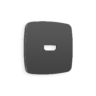 Лицевая панель OMEGA (Графит Мягкое касание) для HDMI розетки QUANT OP9140