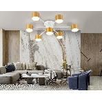 Потолочный светильник Ambrella light FL51725/7 WH/GD белый/золото GX53/7 max 12W 645*135, фото4