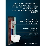 Комплект BAU 6 в 1: рамная инсталляция BAU NEO 45, унитаз подвесной торнадо Bau Stil Hurricane-2, сиденье дюропласт микролифт, клавиша BAU Stil антивандальная, нержавеющая сталь сатин, фото 1