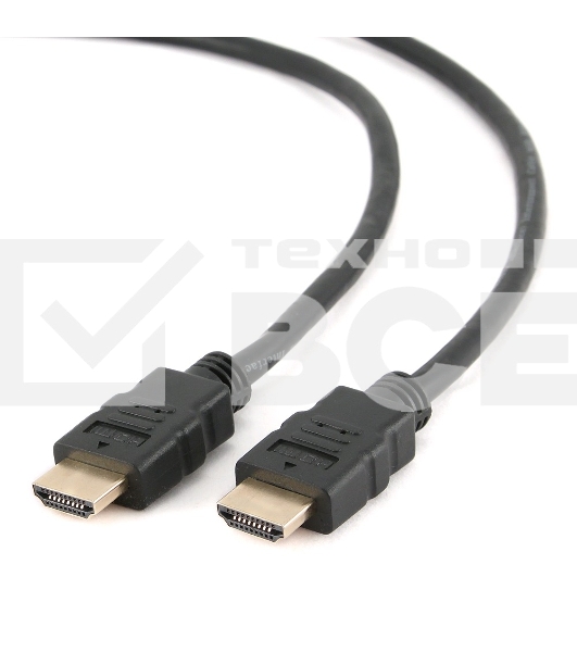 Кабель Cablexpert HDMI CC-HDMI4-7.5M, 19M/19M, v2.0, медь, позол.разъемы, экран, 7.5м, черный, пакет