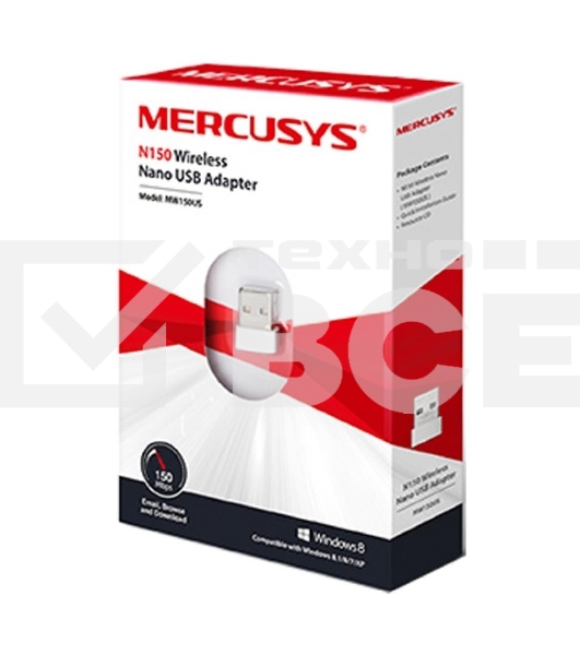 Адаптер Mercusys MW150US N150 Nano Wi-Fi USB-адаптер