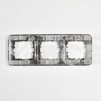 Рамка 3-м KARINA LIFE горизонт. черный бархат LEZARD 708-4200-148, фото2