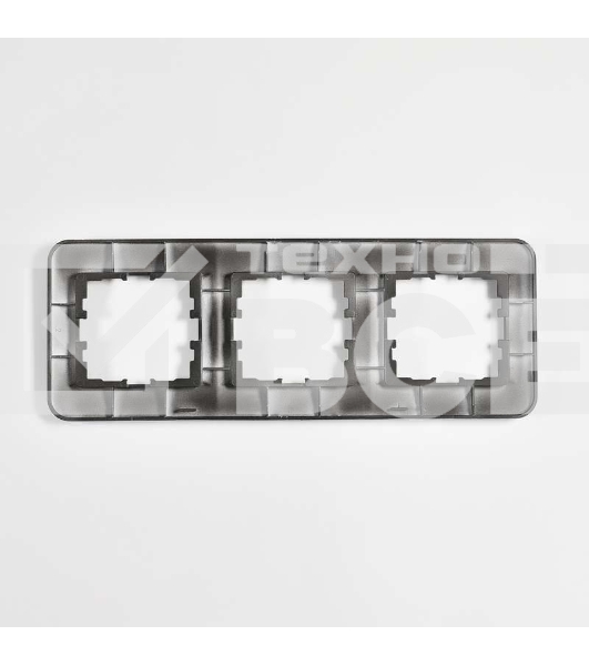 Рамка 3-м KARINA LIFE горизонт. черный бархат LEZARD 708-4200-148