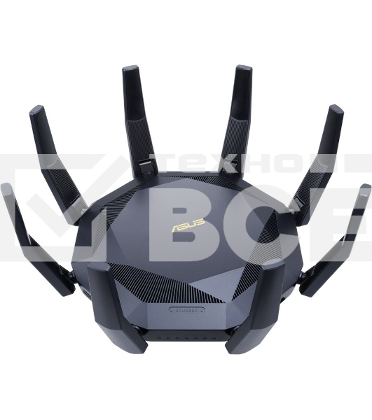 Роутер ASUS RT-AX89X, 802.11b/g/n/ac/ax, до 1148+4804 бит/c, 2,4 + 5 гГц, 8 антенны, USB, GBT LAN