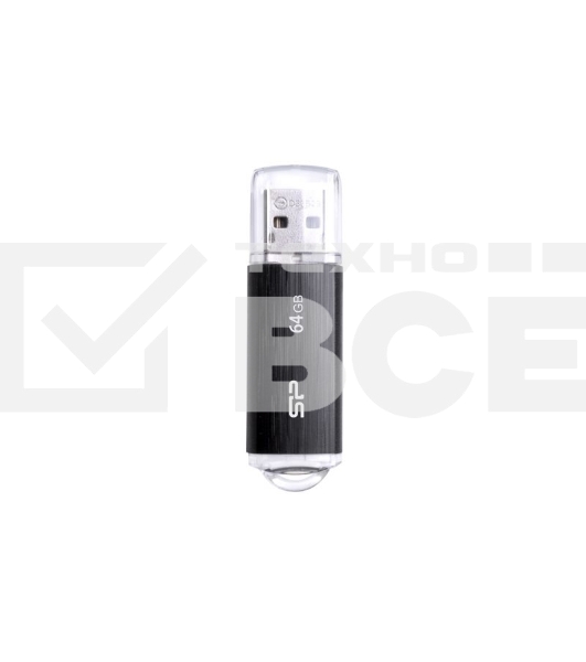 Флеш диск Silicon Power 64Gb Ultima U02 SP064GBUF2U02V1K USB2.0 черный