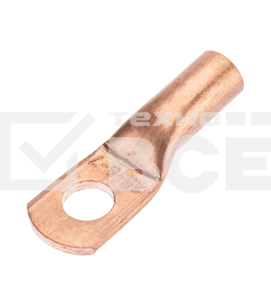 Наконечник медный ТМ 25-8-7 (25мм² - Ø8мм) (в упак. 100 шт.) Rexant