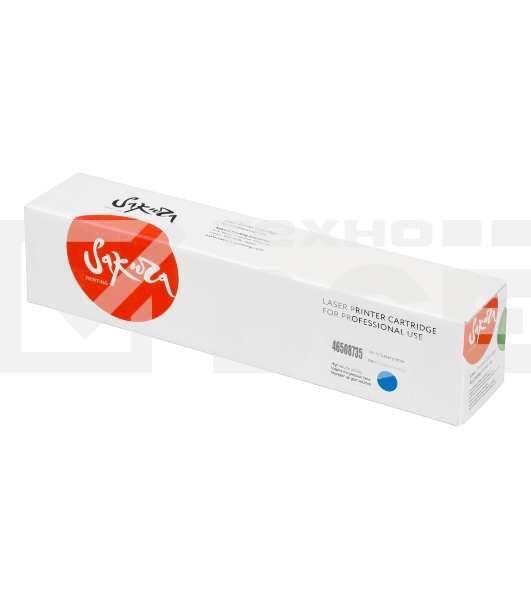 Картридж Sakura 46508735 для OKI C332/ MC363, голубой, 3 000 к.