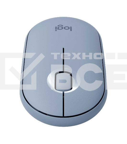 Мышь беспроводная Logitech Pebble M350 серый, 1000 dpi, радиоканал, Bluetooth, USB, кнопки - 3