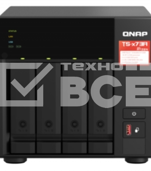Сетевое хранилище NAS Qnap TS-473A-8G 4-bay Ryzen V1500B