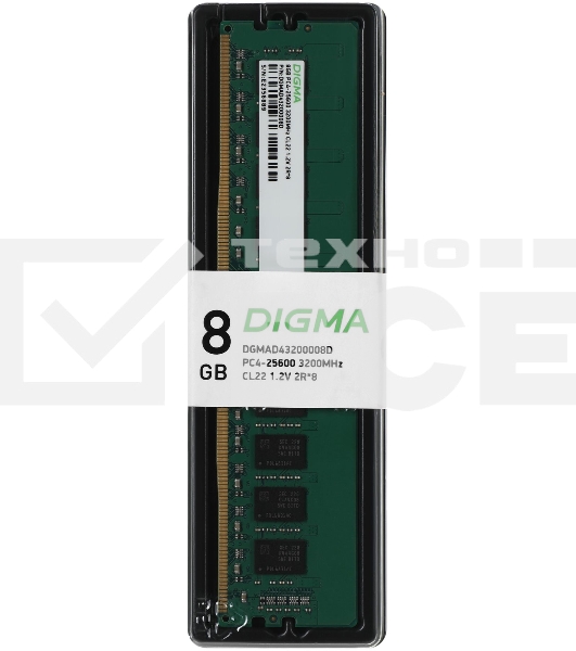Оперативная память Digma, DDR4, 8GB (1x8GB), 3200MHz, CL22
