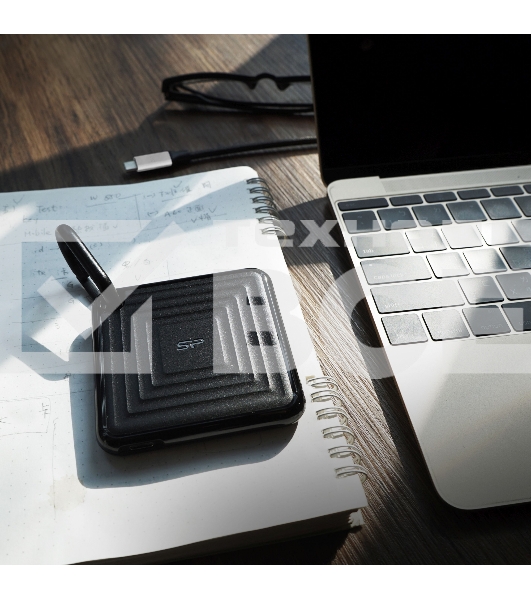 Твердотельный диск 2TB Silicon Power PC60, External, USB 3.2 Type-C [R/W - 540/500 MB/s] черный