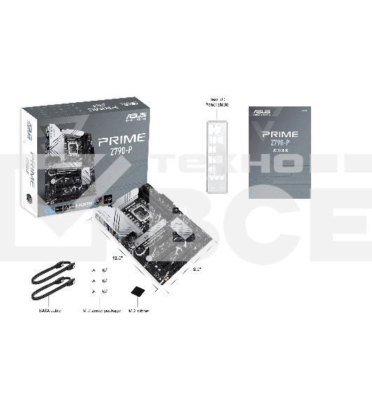Материнская плата ASUS PRIME Z790-P, LGA 1700, Intel Z790, 4xDDR5, 4xSATA, 3xM.2 PCIe 4.0 x4, 1xPCIe 5.0 x16, 3xPCIe x4, 1xPCIe x1, 1xHDMI, 1xDP, 1xUSB-C 3.2 Gen 2x2, 1xUSB 3.2 Gen 2, 2xUSB 3.2 Gen 1, 4xUSB 2.0, 1x 2.5Gb LAN, 3x3.5 мм, 7.1, ATX