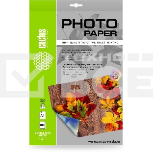 Фотобумага Cactus CS-MA322050DS A3/220г/м2/50л./белый матовое/матовое для струйной печати