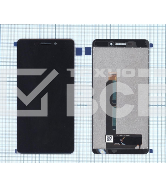 Дисплей для Nokia 6.1 черный