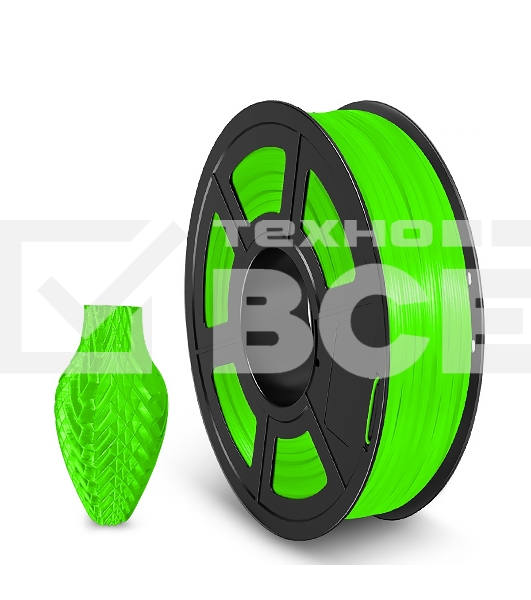Филамент NVPrint TPU Trans. Green для 3D печати диаметр 1.75мм длина 165 метров масса 0,5 кг