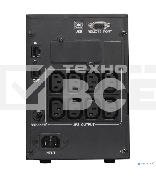 Источник бесперебойного питания Powercom Smart King Pro+ SPT-1500-II LCD 1200Вт 1500ВА черный