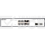 Неуправляемый PoE-коммутатор ORIGO Unmanaged Switch 8x1000Base-T PoE, 2x1000Base-X SFP, PoE Budget 120W, 19