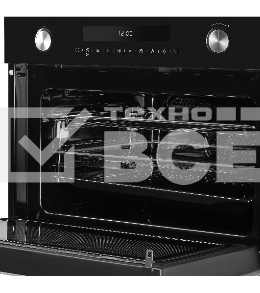 Компактный духовой шкаф с функцией СВЧ Maunfeld MCMO5015MFB