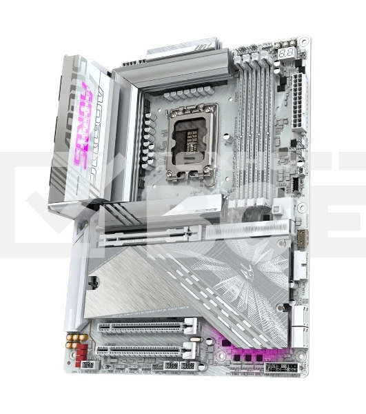Материнская плата Gigabyte Z890 AORUS ELITE X ICE, LGA 1851, Intel Z890, 4xDDR5, 4xSATA, 5xM.2, 1xPCIe 5.0 x16, 1xPCIe 4.0 x4, 1xPCIe 4.0 x1, 1x 2.5Gb LAN, 4xUSB-A 3.2 Gen 1, 2xUSB-A 3.2 Gen 2, 4xUSB-A 2.0, 1xUSB-C (Thunderbolt 4), 2x3.5 мм, 7.1, ATX