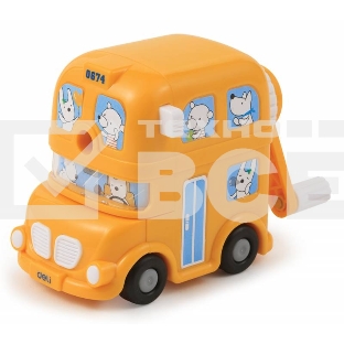 Точилка для карандашей механическая Deli BUS E0674 1 отверстие пластик ассорти коробка