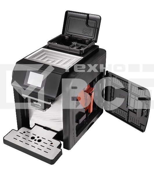 Кофемашина автоматическая Korting KACM 2009 PRESTO чёрный, зерновой/молотый, 2 л, 1400 Вт, 19 бар