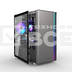 Компьютерный корпус без блока питания PCCOOLER LM300 ARGb BK, Flat Mid Tower, черный, TG, 0.45 SPCC, 1x120мм mATX, mITX 170/330/150мм 2x2.5