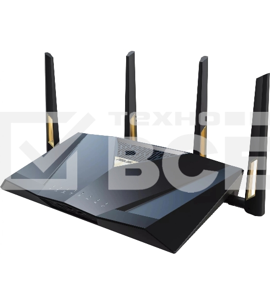 Маршрутизатор ASUS RT-BE88U, черный/желтый, 90IG08V0-MO3N0V