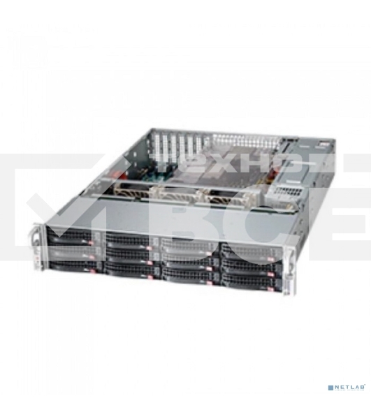 Корпус SuperMicro CSE-826BAC12-R1K23LPB 2U, 2x1200W, 12x3.5