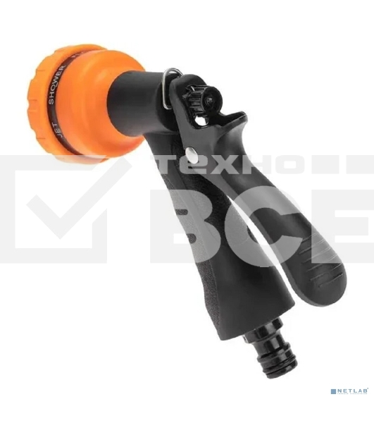 Пистолет-распылитель с резиновой ручкой 7 режимов ЧЕТЫРЕ СЕЗОНА 62-0282