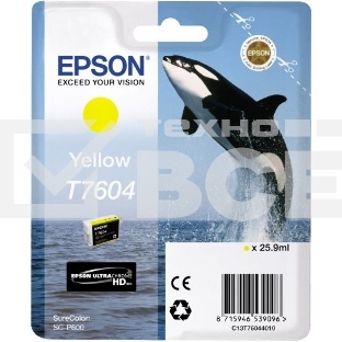 Картридж струйный EPSON C13T76044010 желтый (26 мл) для SC-P600