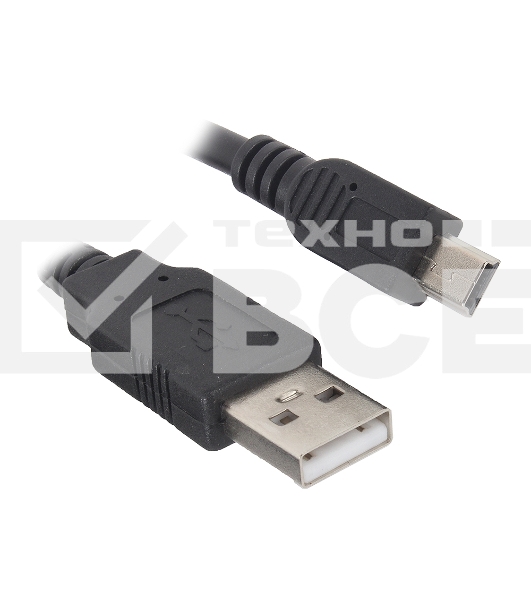 Кабель Gembird/Cablexpert CCP-USB22-AM5P-3 USB 2.0 Pro Кабель , 2xAM/miniBM 5P, 0.9м, экран, черный 