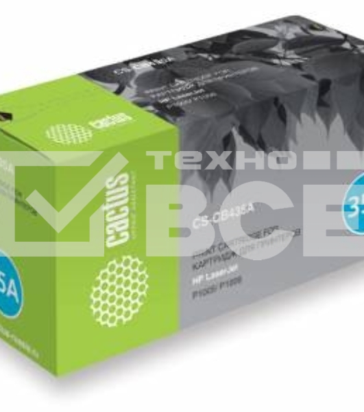 Картридж лазерный Cactus CS-CB435AS черный (1500 стр.) для HP Laser Jet P1005/P1006