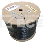Кабель UTP 4 Pair AWG 24 CCA wooden reel, PE+PVC jacket, cat5E 305м черный, фото 1