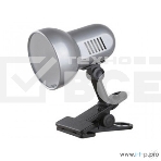 Светильник настольный, Camelion H-035 С03 серебро (метал., 220В, 60Вт), фото2