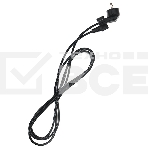 Кабель компьютер - розетка  угловой  220V <3м> (Европейский стандарт)  Telecom <TP021DA-3.0-BK>, фото 1