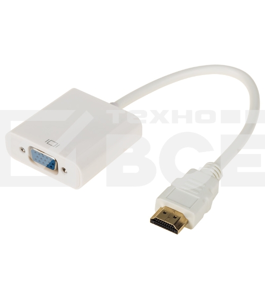Переходник Rexant шт. HDMI - гн. VGA (провод) + 3. 5 mm Аудио с питанием
